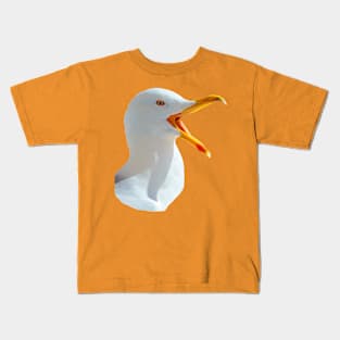 Laughing Yellow legged gull Kids T-Shirt